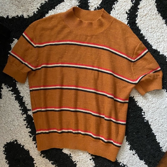 Free People Tops - Free People Mockneck Knit Sweater Top Medium